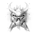 weapon tattoo design idea