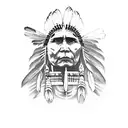 Native american totem pole tattoo design idea