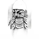 Native american totem pole tattoo design idea