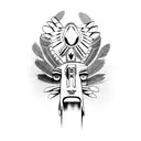 Native american totem pole, totem to be comprised of animals tattoo design idea