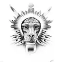 Native american totem pole, totem to be comprised of animals tattoo design idea