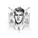 Jake Paul vs ksi  tattoo design idea