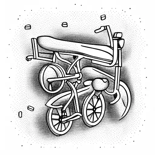 Bike Mechanical Tools tattoo design idea