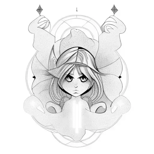 loser taxt with AQUARIUS sing  tattoo design idea