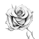 dying rose tattoo design idea