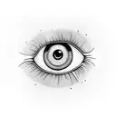 Evil Eye tattoo design idea