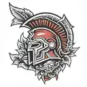 spartan  tattoo design idea