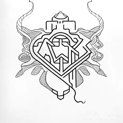 letters of my siblings names A.D.D.A tattoo design idea