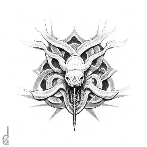 Leviathan Cross tattoo design idea