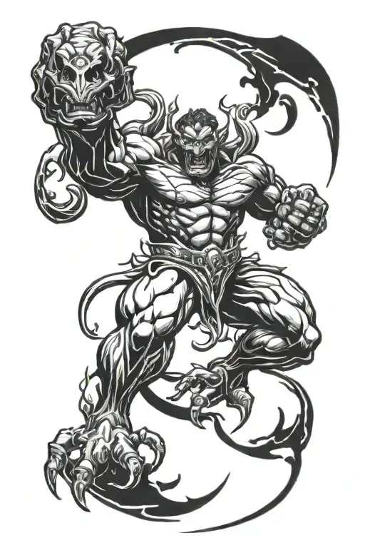 balrog tattoo design idea
