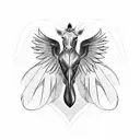 horse with wings tattoo design idea