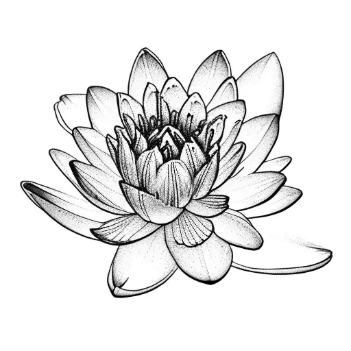 carnation water Lily  Snowdrop Family  tattoo design idea