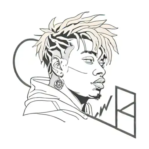juice wrld tattoo design idea