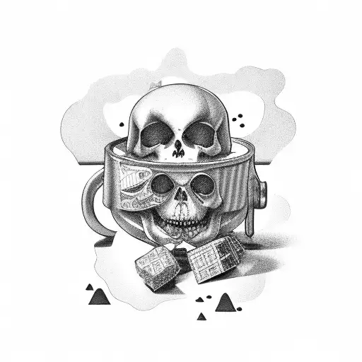 beer, chocolate, plane tattoo design idea