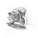 motorcycle, beer, chocolate, plan tattoo design idea