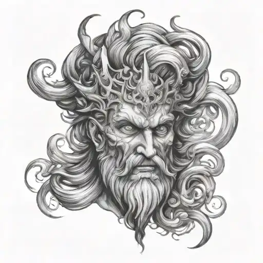 god HADES tattoo design idea