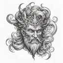 god HADES tattoo design idea