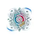 dragon with yin yang tattoo design idea