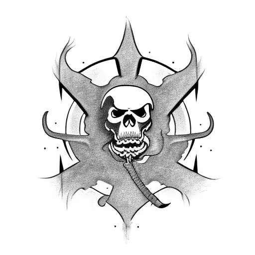 reaper antifa tattoo design idea