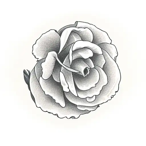 jonquil daffodil rose bouquet  tattoo design idea
