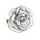 jonquil daffodil rose bouquet  tattoo design idea
