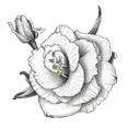 jonquil daffodil rose bouquet  tattoo design idea