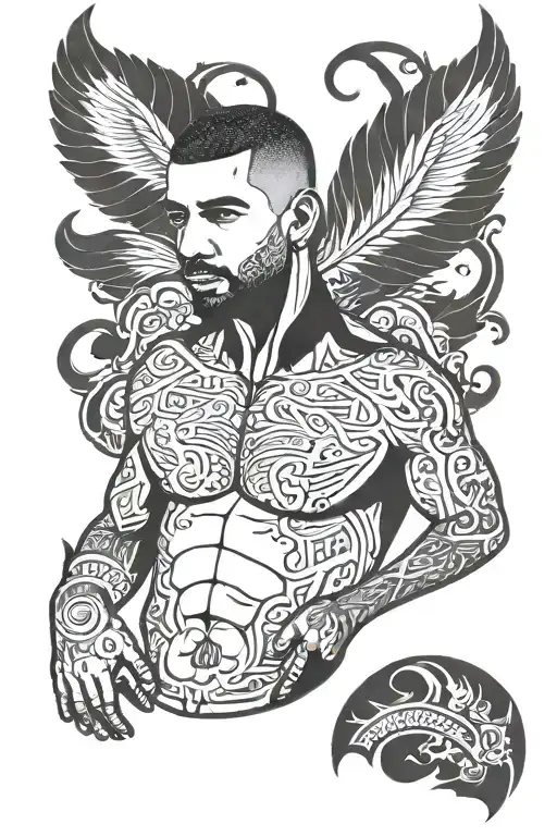 drake under the chest tattoo tattoo design idea
