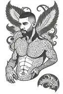 drake under the chest tattoo tattoo design idea