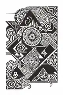 blankets tattoo design idea