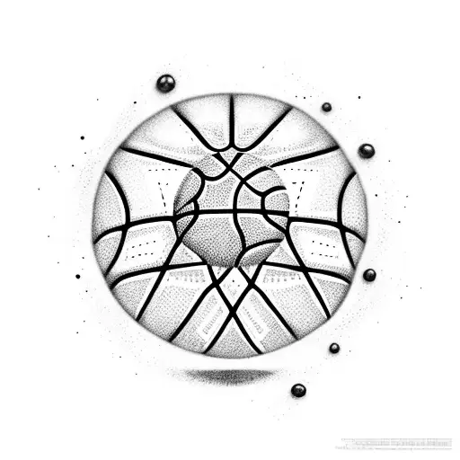 Basketball tattoo design idea