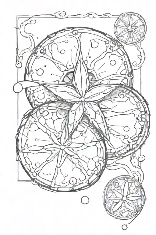 Coca Cola sand dollar tattoo design idea