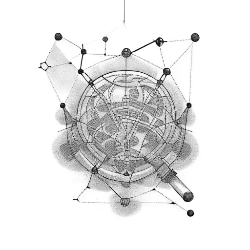 science, sports, data analysis tattoo design idea