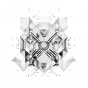 Technologie (binary numbers) tattoo design idea