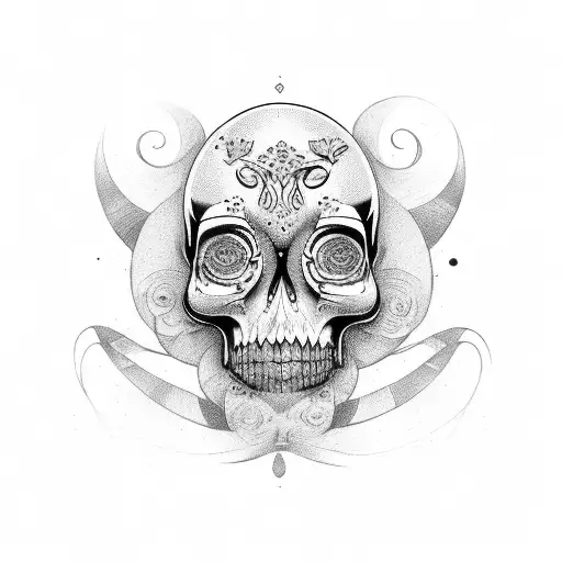 tattoo of amor fati and memento mori tattoo design idea