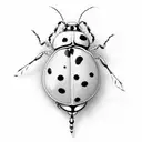 Ladybug tattoo design idea