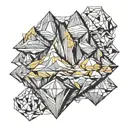 geology formations carrying tattoo design idea