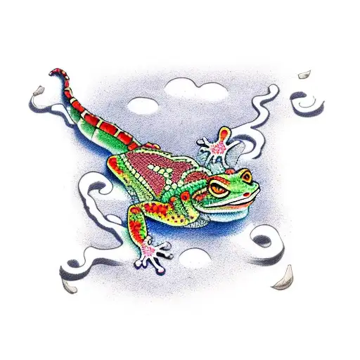 gecko  tattoo design idea