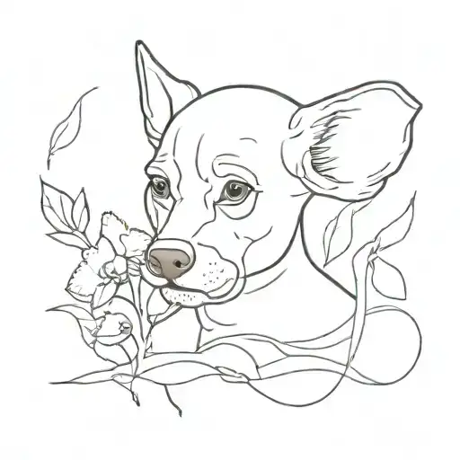 A minimalist line drawing in memory of grandpa tattoo design idea