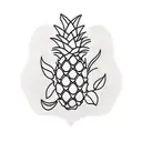 Pineapple tattoo design idea