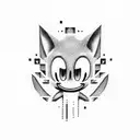 sonic shadow tattoo design idea