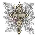 orthodox cross   tattoo design idea