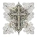 orthodox cross   tattoo design idea