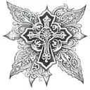 orthodox cross   tattoo design idea