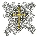 orthodox cross   tattoo design idea