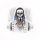 blackbeard tattoo design idea