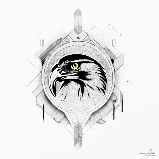 Hawk. Ak_47 tattoo design idea