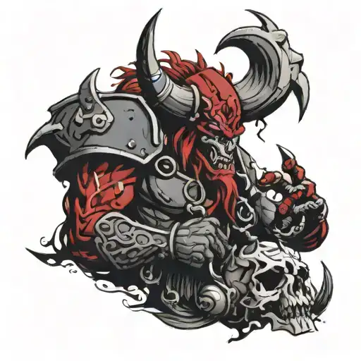 Khorne tattoo design idea