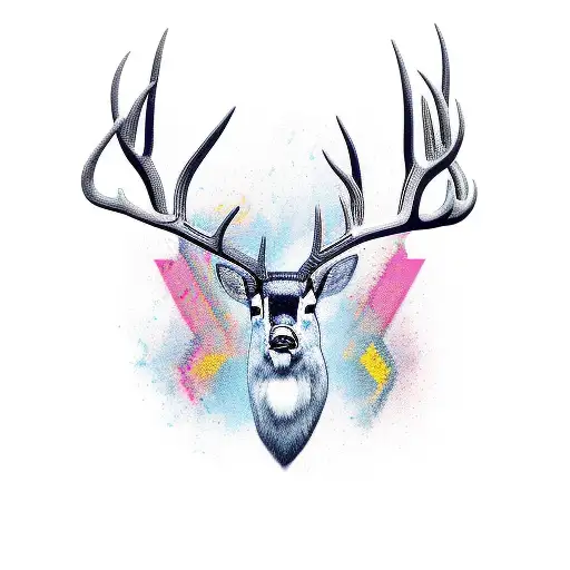 buck tattoo design idea