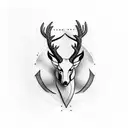 buck tattoo design idea