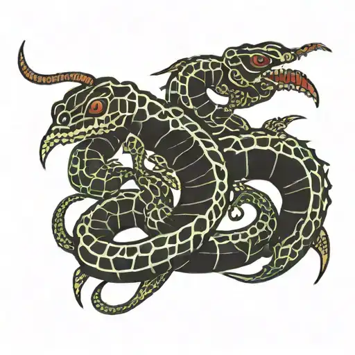 chakana cross snake scorpion tattoo design idea